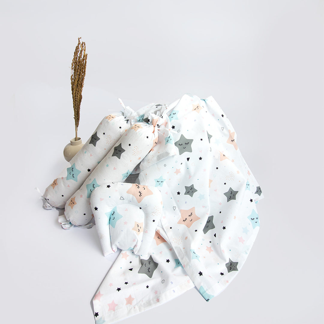 10 Pc | Personalized Stars & Fairy Dust Baby Gift Basket | 0-4 Years