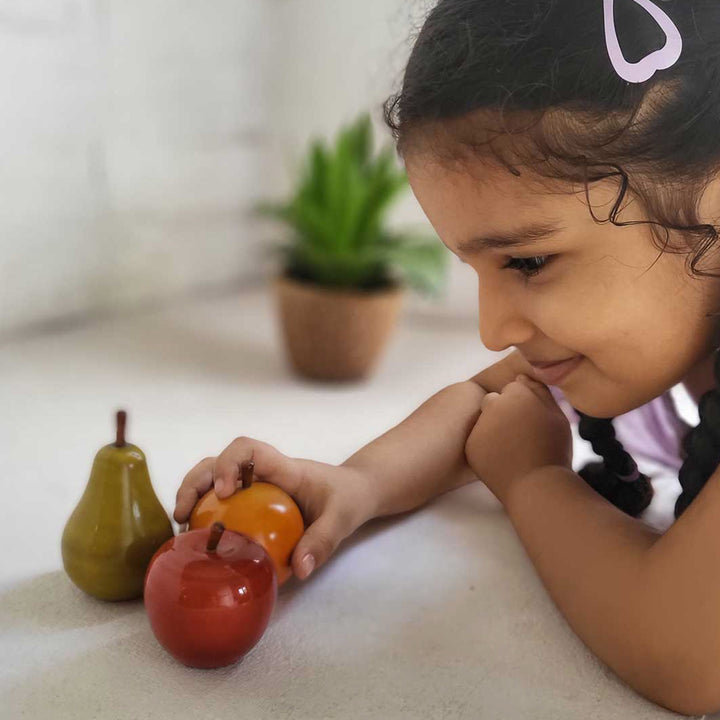 Wooden Fruit Set | Handmade Etikopakka Pretend Play Toy | 2+ Years