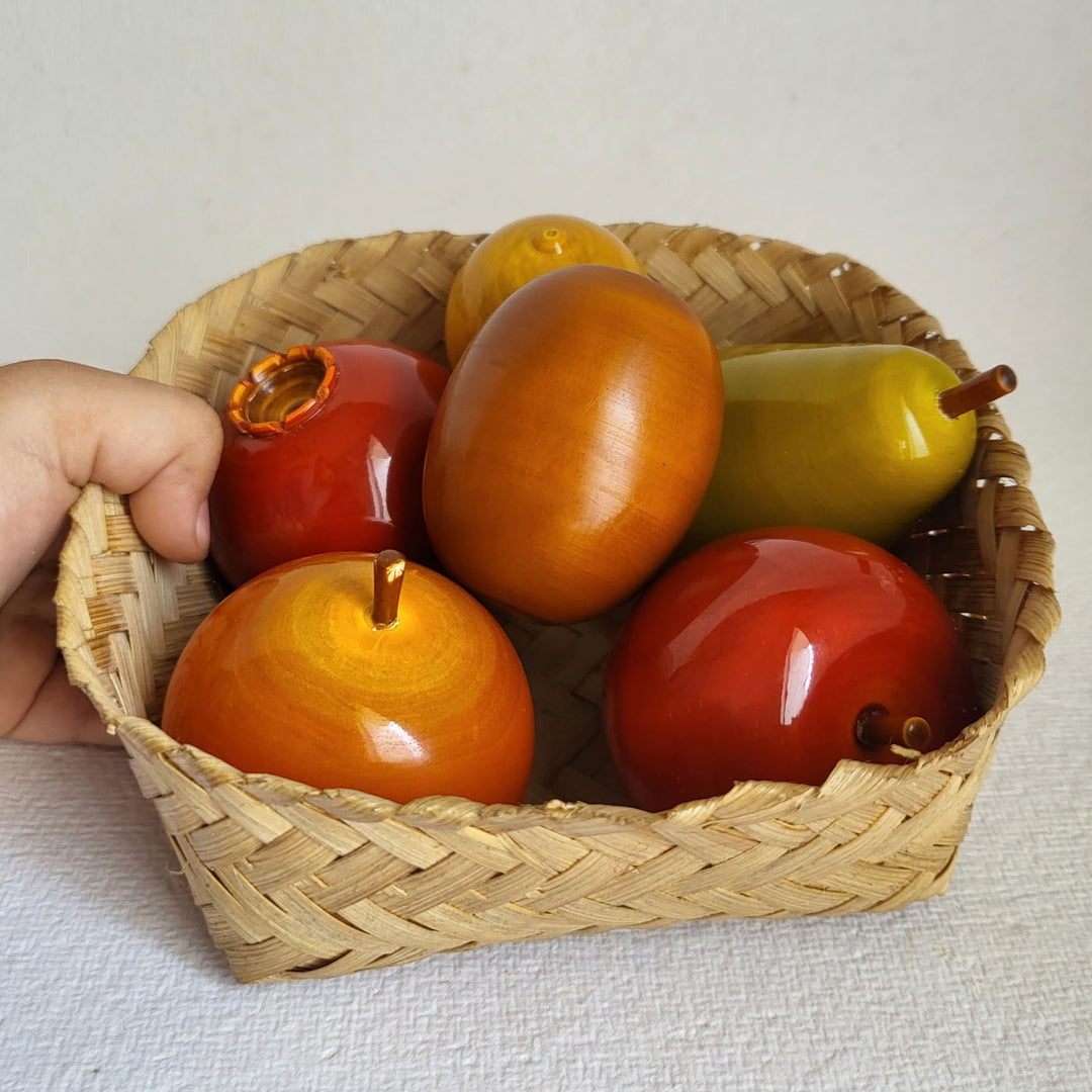 Wooden Fruit Set | Handmade Etikopakka Pretend Play Toy | 2+ Years