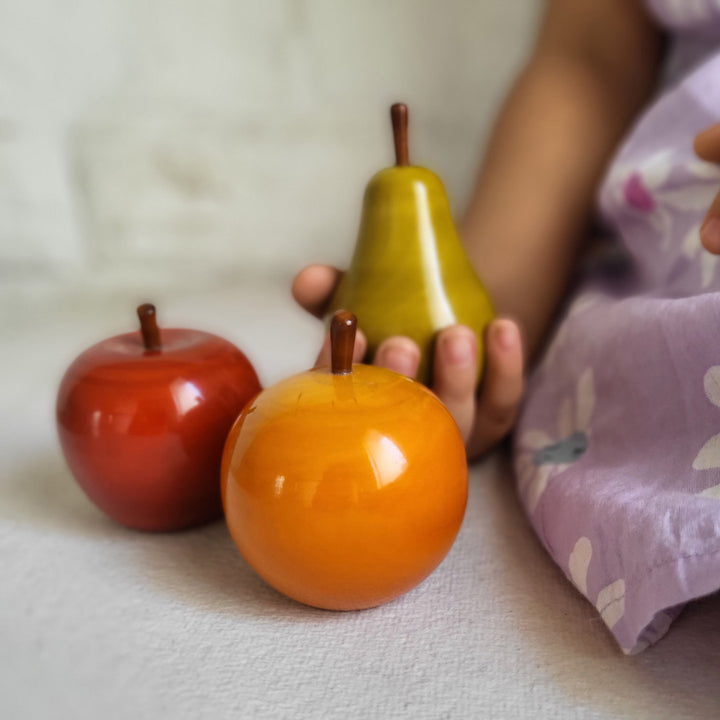 Wooden Fruit Set | Handmade Etikopakka Pretend Play Toy | 2+ Years