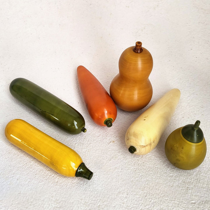 Wooden Vegetable Set | Handmade Etikopakka Pretend Play Toy | 2+ Years
