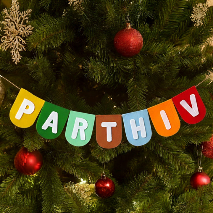 Personalized Multicolor Felt Kids Bunting