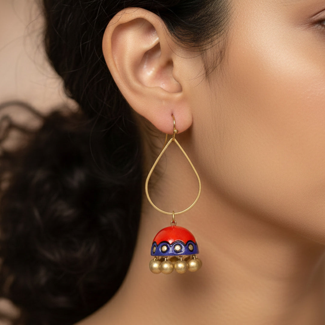 Handmade Pop Terracotta Earrings