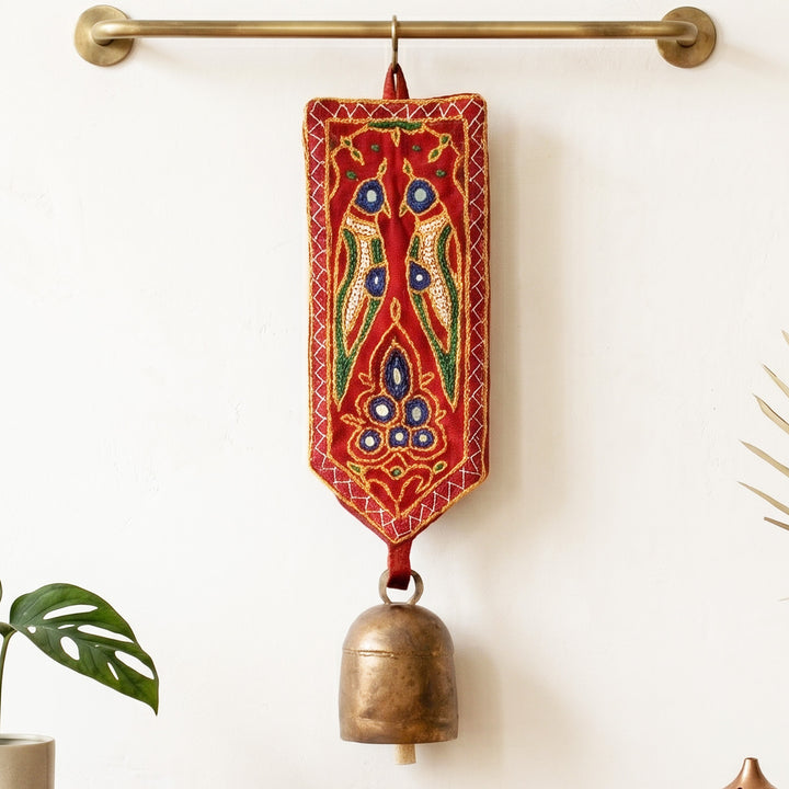 2 Pc | Handcrafted Kutch Embroidery Bell Hangings