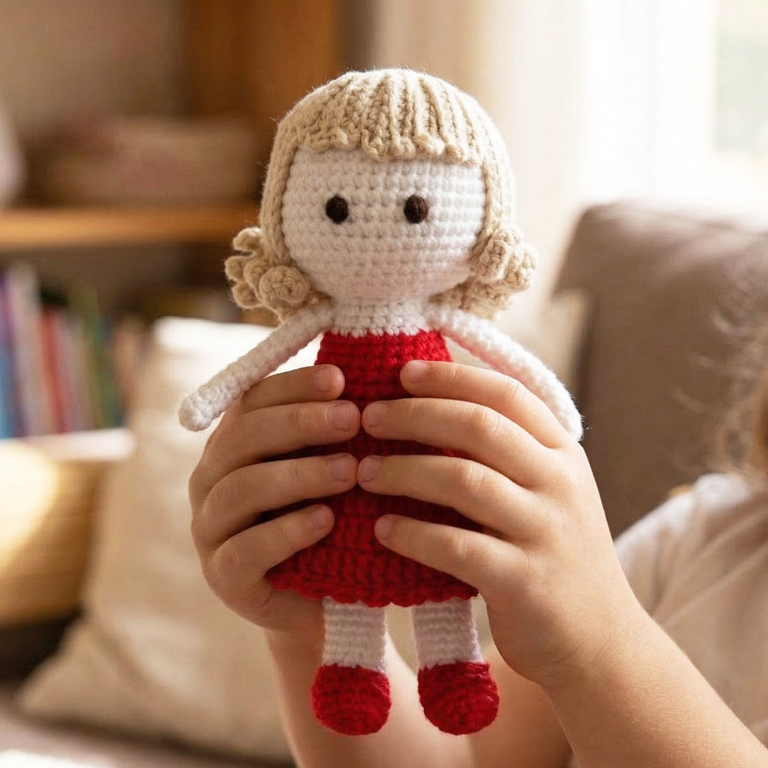 Handmade Cute Crochet Doll For Kids