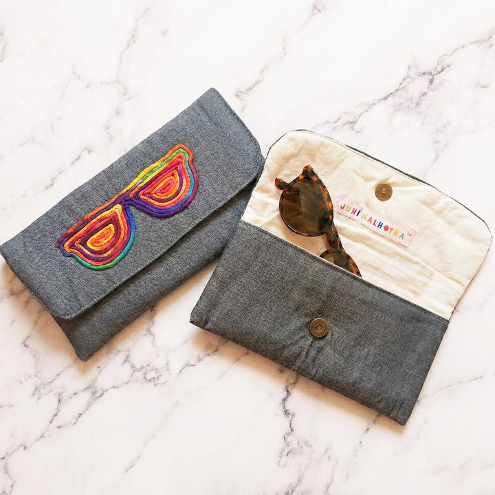 Handmade Dori Work Wayfarer Eyewear Case