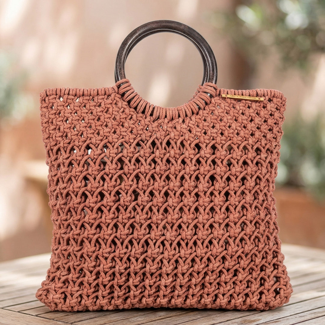 Handmade Macrame Ready for Brunch Bag