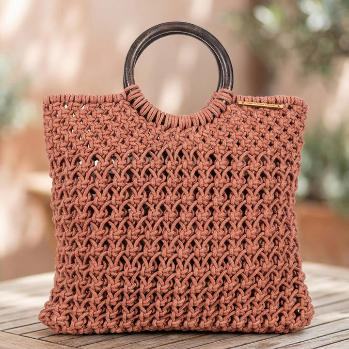 Handmade Macrame Ready for Brunch Bag