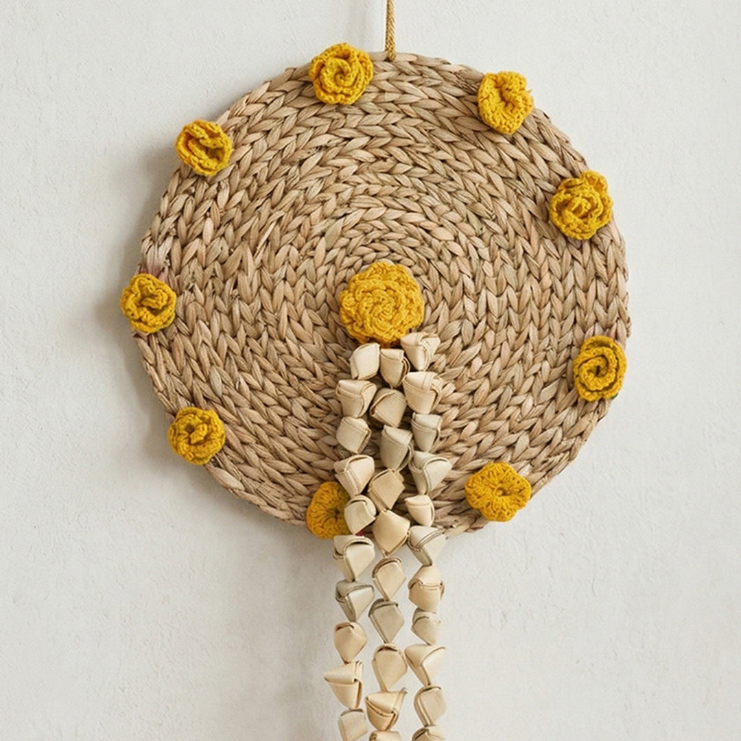 2 Pc | "Genda" Handcrafted Chamba Wall Hangings With Crochet Marigolds For Festive Decor