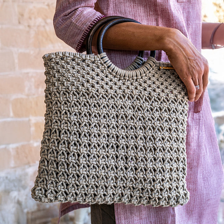 Handmade Macrame Ready for Brunch Bag