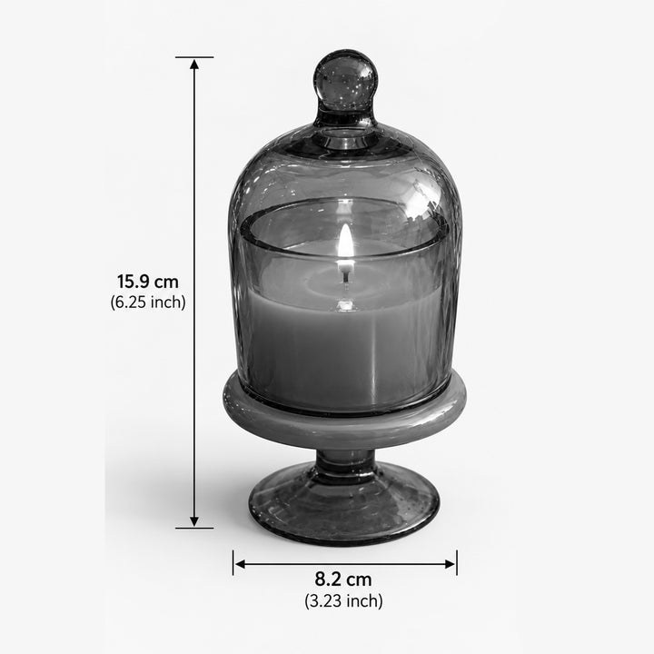 Green Verdant Glow Glass Jar Scented Candle For Festive Decor