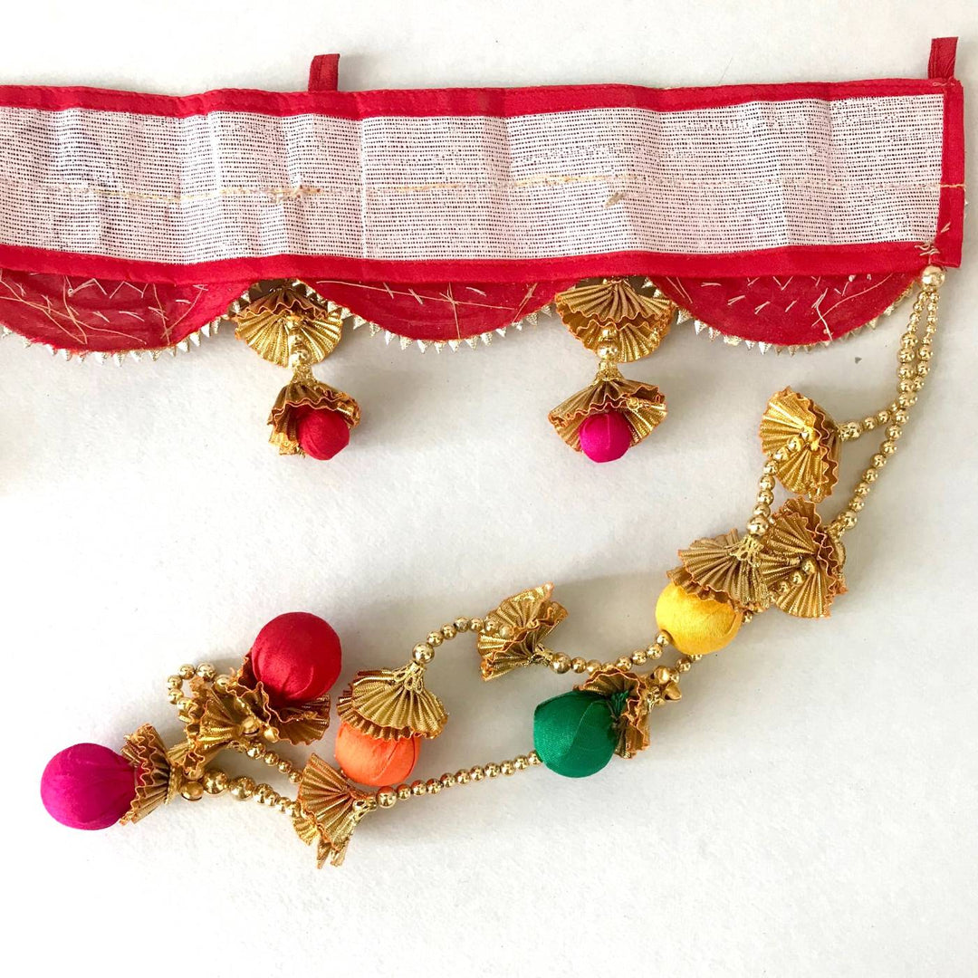 45 In | Handmade Gota Patti Semi Circle Geometry Toran