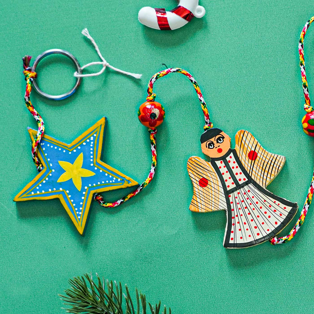 Handmade Xmas Themed Wooden Hanging For Christmas Decoration