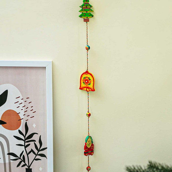 Handmade Xmas Themed Wooden Hanging For Christmas Decoration
