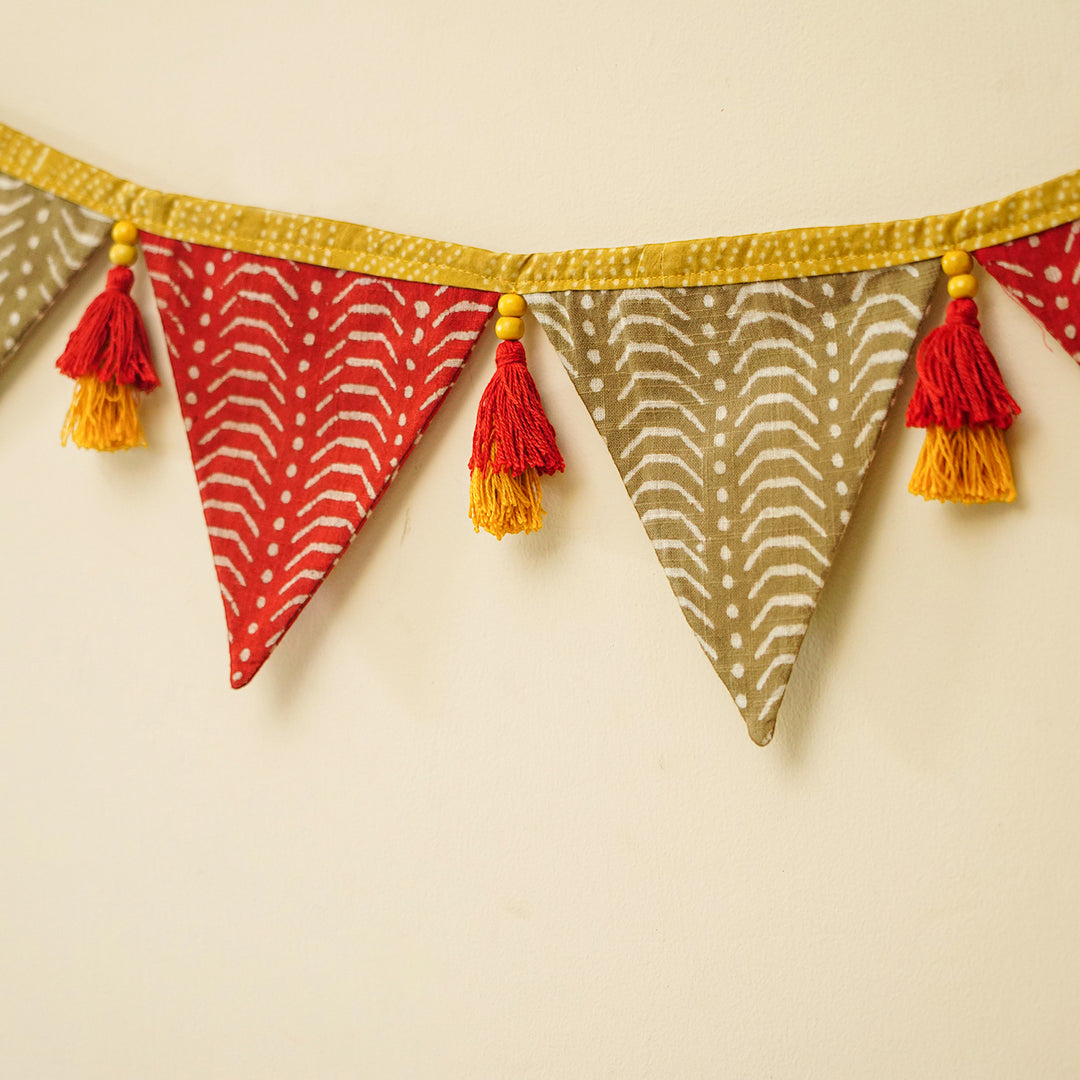 90 In | Handmade Decorative Aarti Fabric Toran