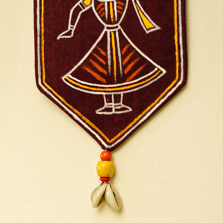 36 In | Handmade Decorative Floral Maroon Toran