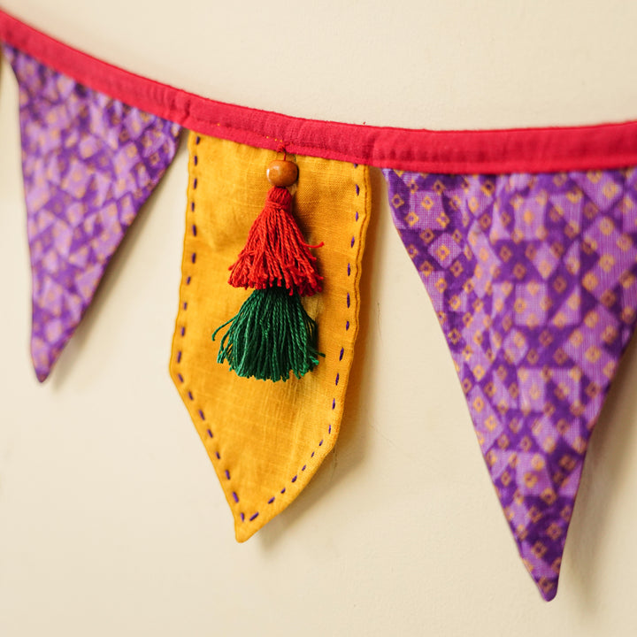 90 In | Handmade Decorative Neelkamal Fabric Toran