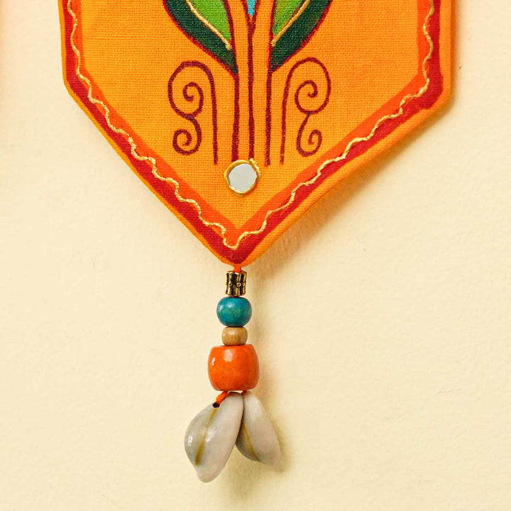 36 In | Handmade Decorative Madhubani Art Yellow Toran