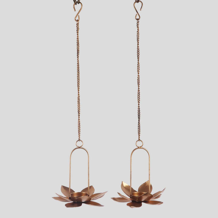 4 pc | Handmade Hanging Hook Tealight Holder