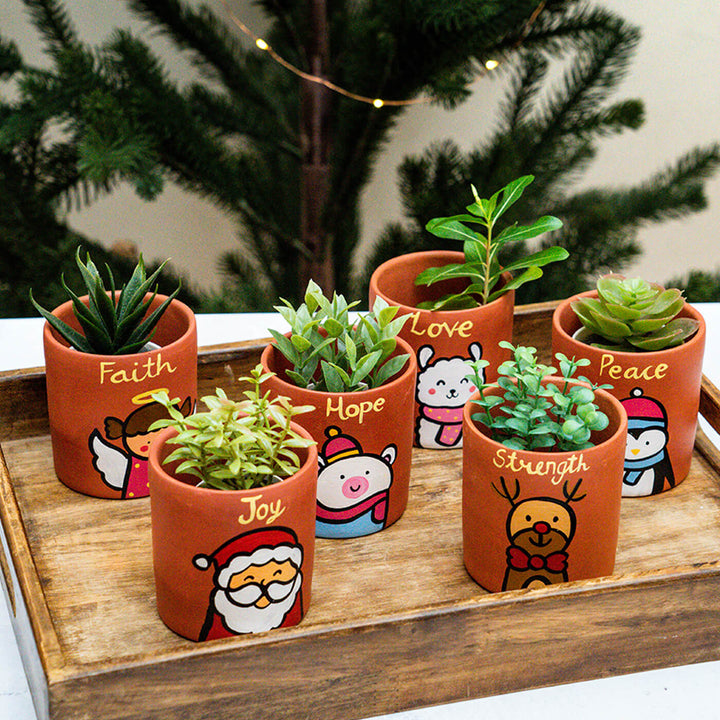 Terracotta Handmade Christmas Planter