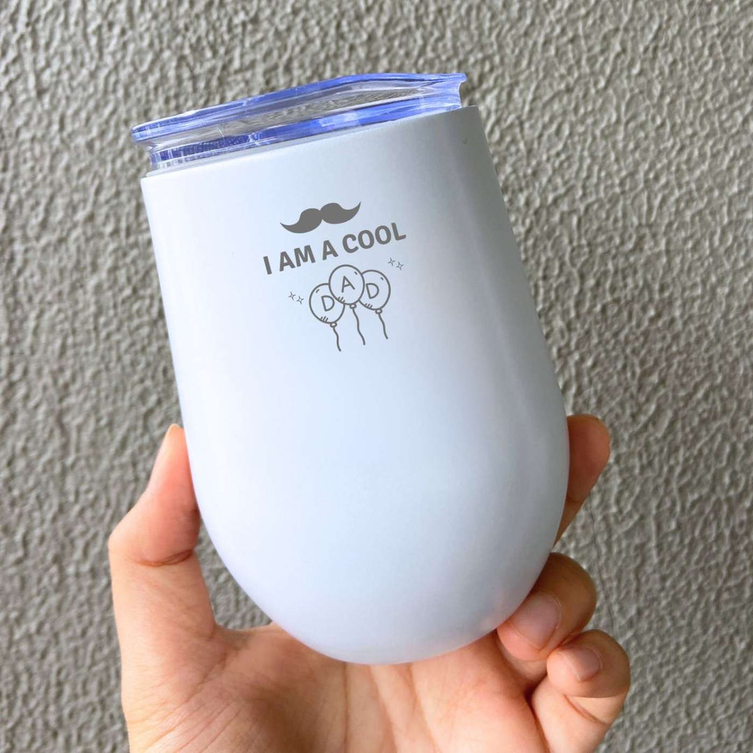 Customized Handmade Engraved Cool Dad Theme Stainless Steel Tumbler