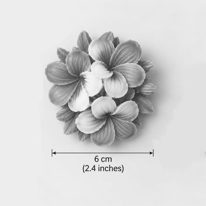 5 pc | Handmade Plumeria Floating Soy Wax Candle For Festive Decor