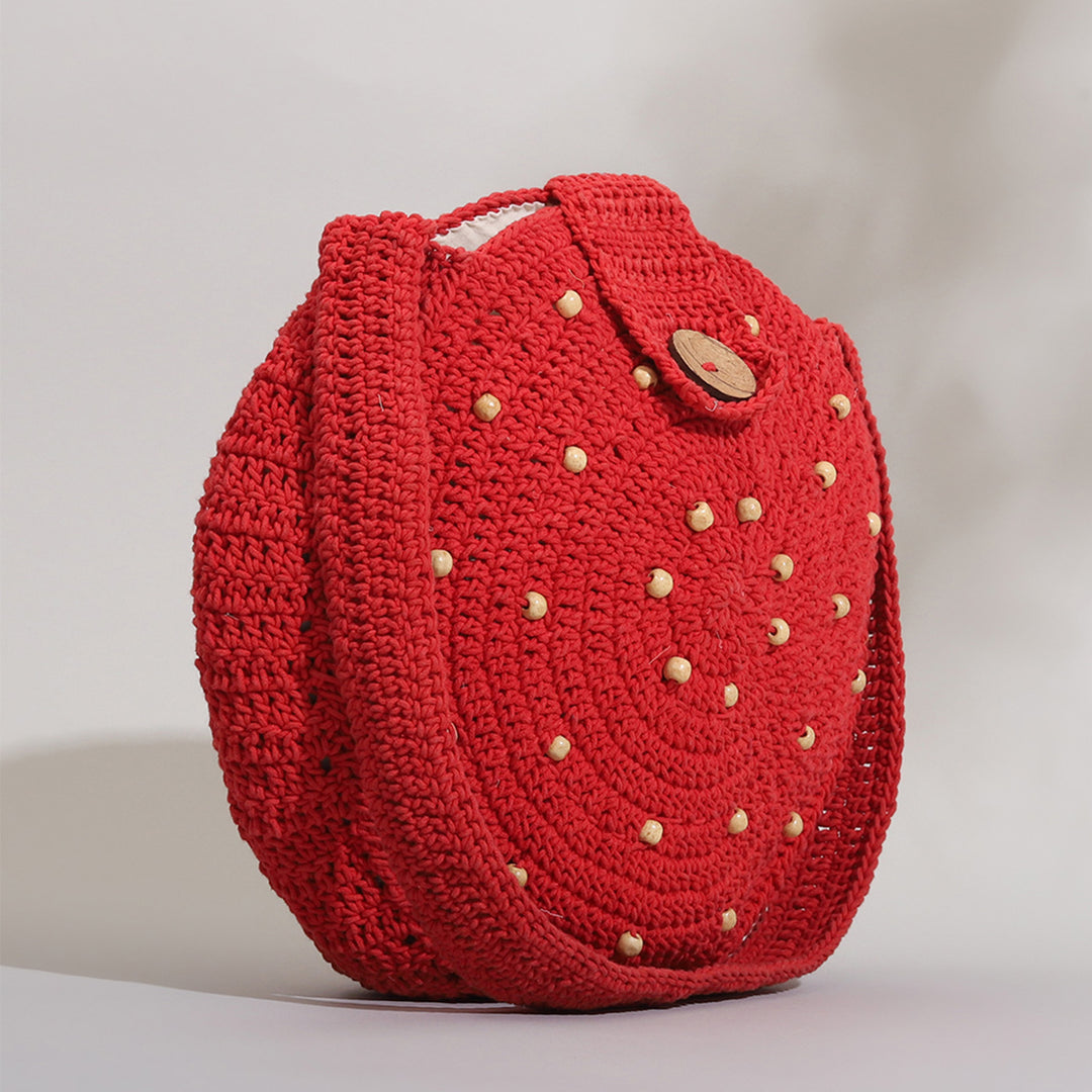 Handmade Beaded Crochet Urbane Crossbody Bag