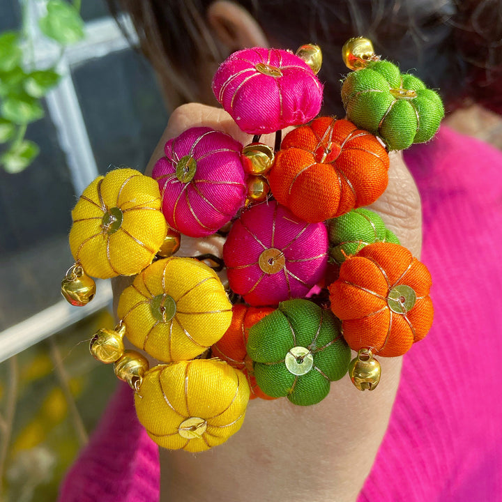 Multicolor Silk Coton Patakha Hairpin