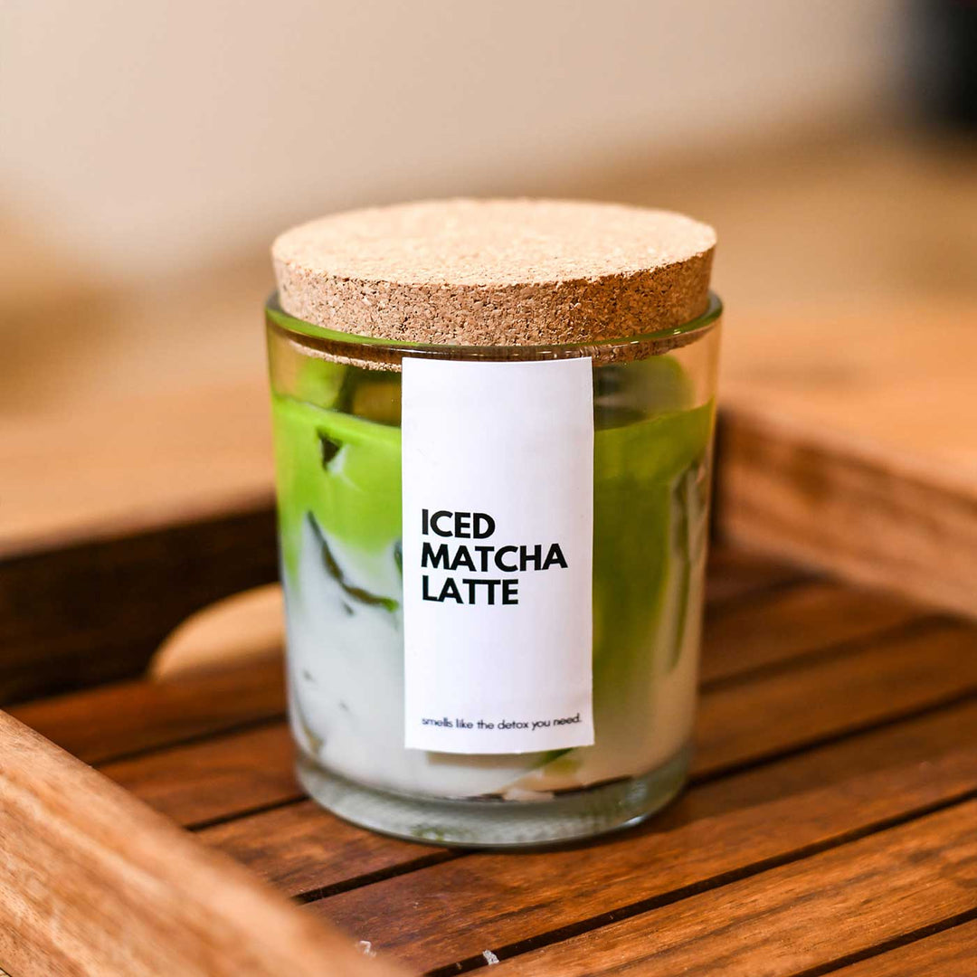 Handmade Iced Matcha Candle And Diffuser Soy Wax Candles | Xmas Gifting Ideas