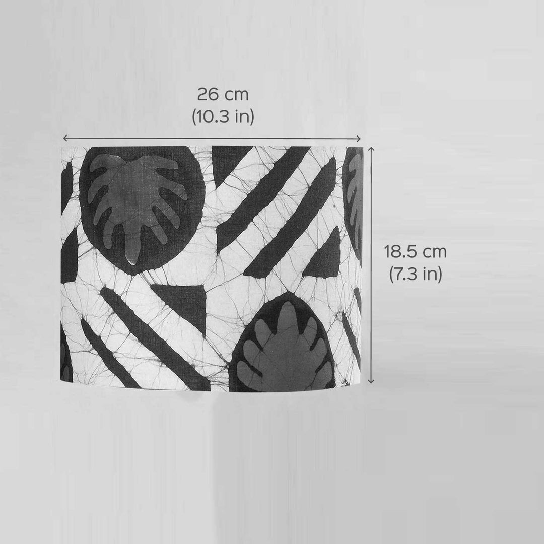 Batik Cotton Fabric Drum Lampshade