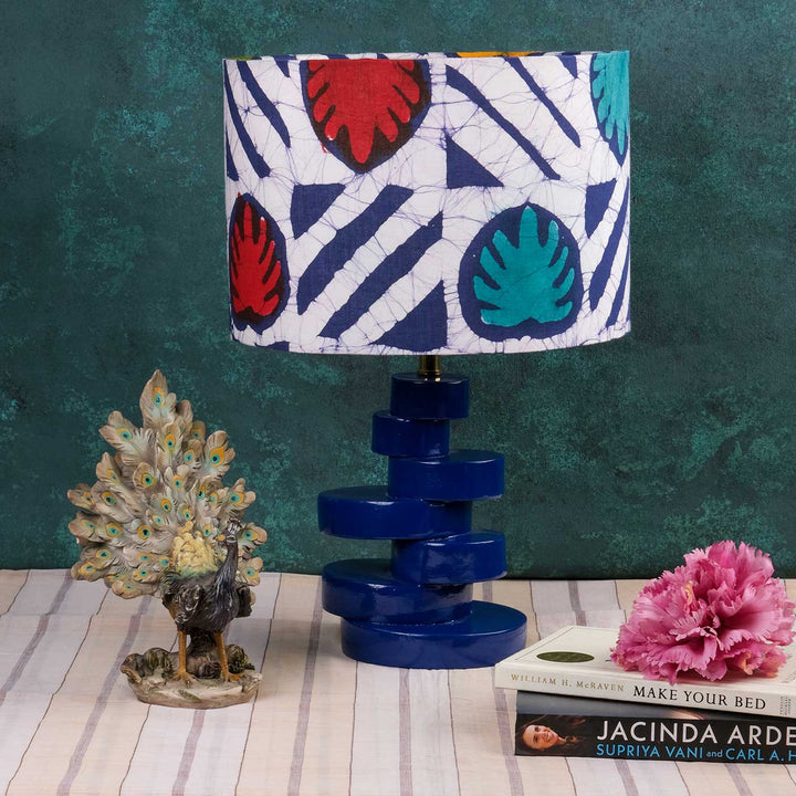 Batik Cotton Fabric Drum Lampshade