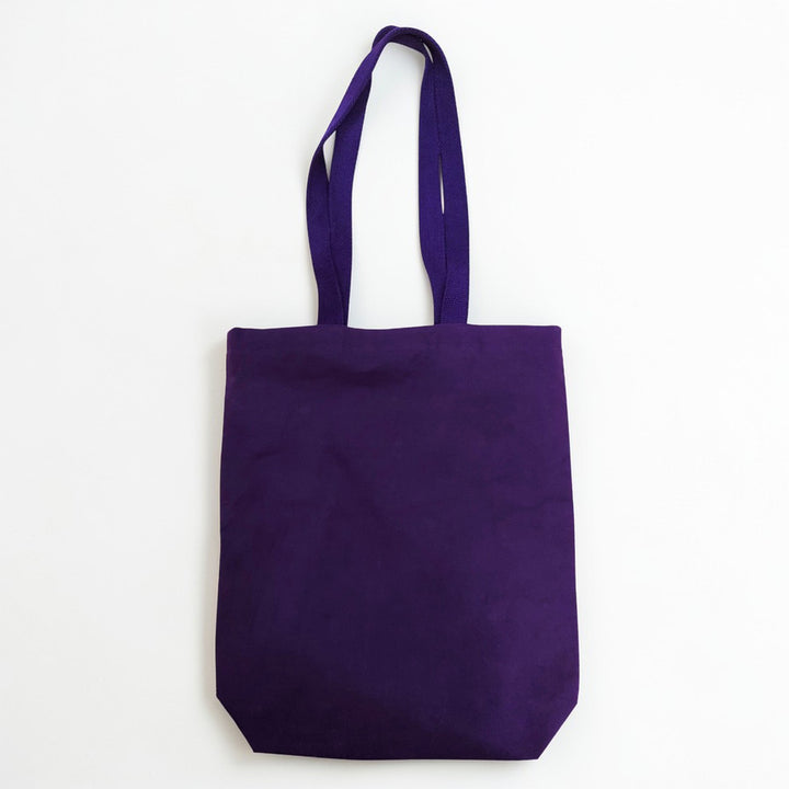 Hand-Embroidered Dori Work Purple Kamli Tote Bag