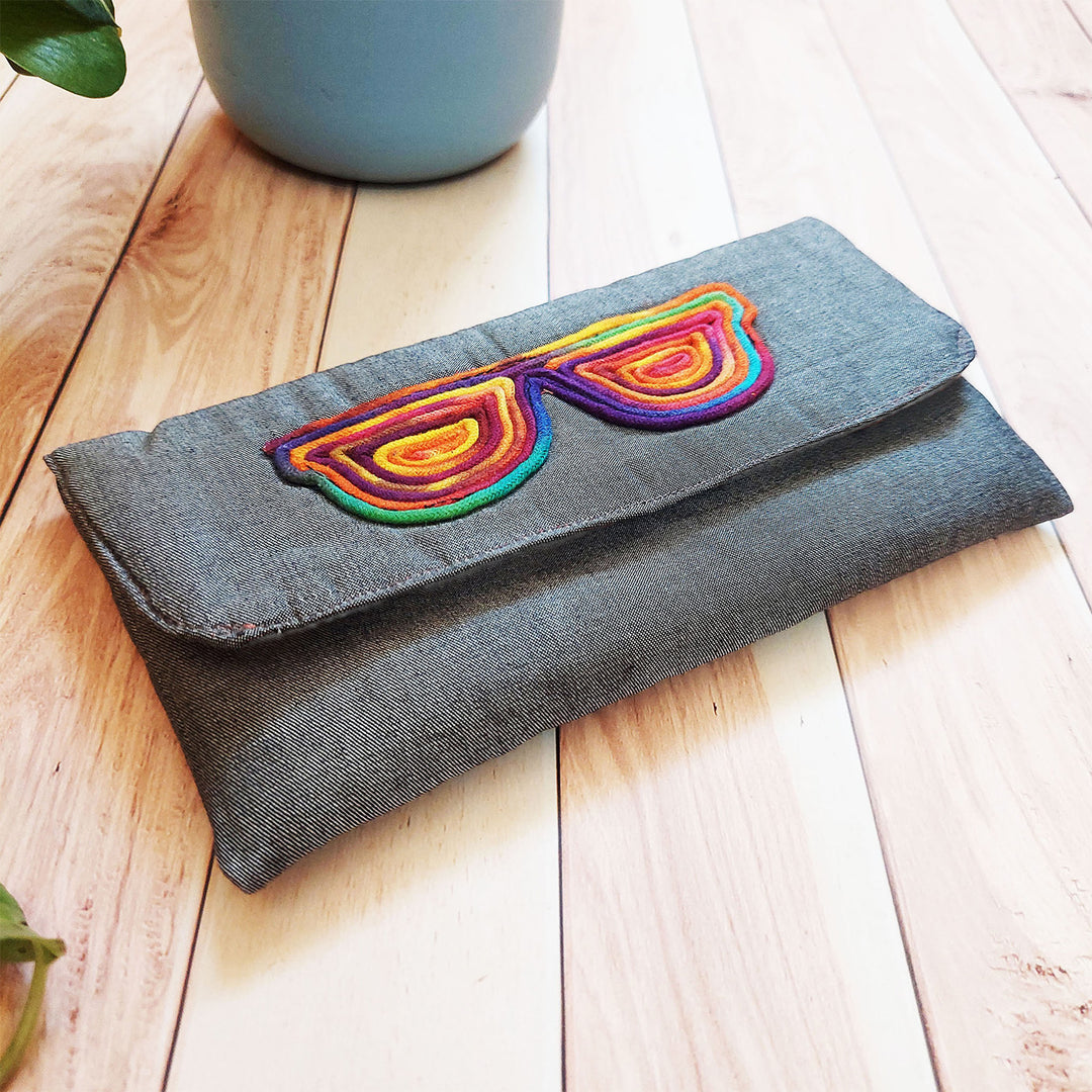 Handmade Dori Work Wayfarer Eyewear Case