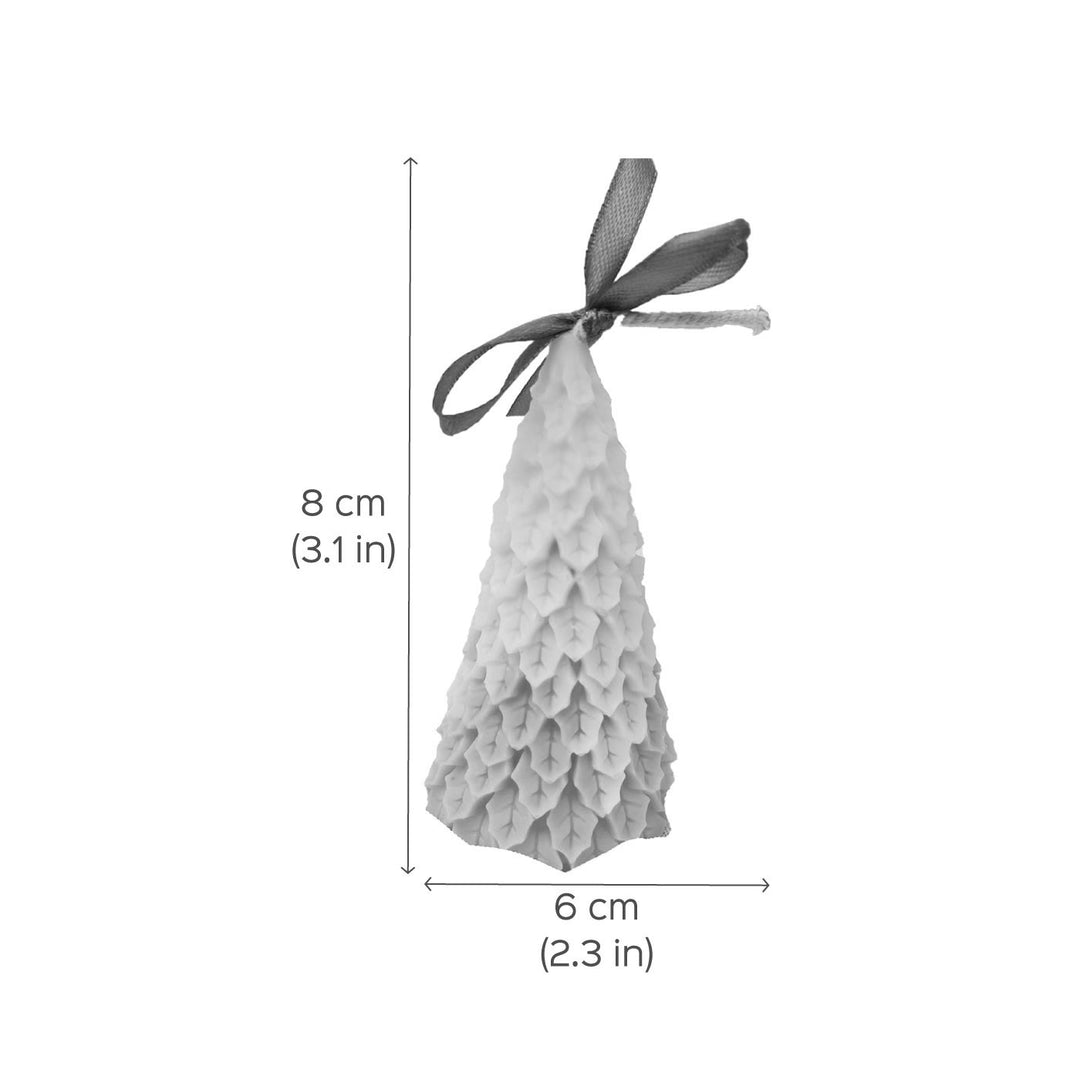 Handmade Xmas Tree Lavender Scented Soy Wax Candles For Christmas Decoration | Set Of 2
