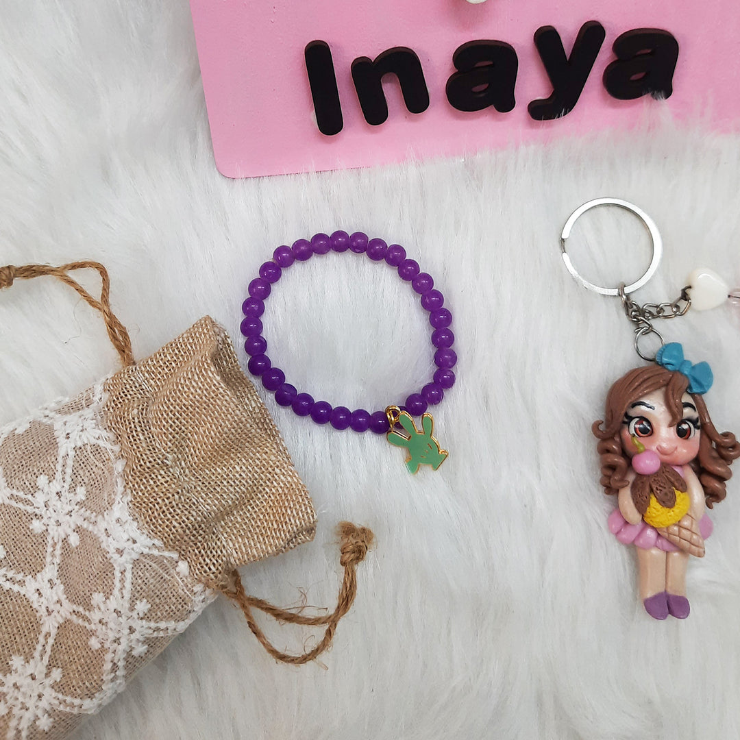 Unicorn Personalized Handmade Hamper | Includes 1 Box, 1 Mug, 1 Keychain, 1 Bracelet & 1 Potli