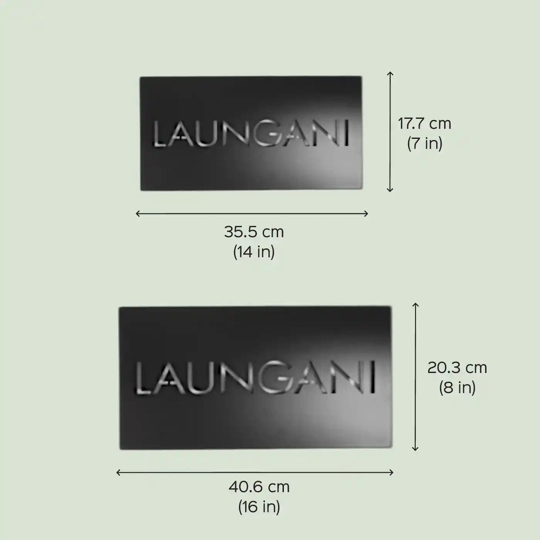 Personalized Black Minimal Design Metal Name Plate