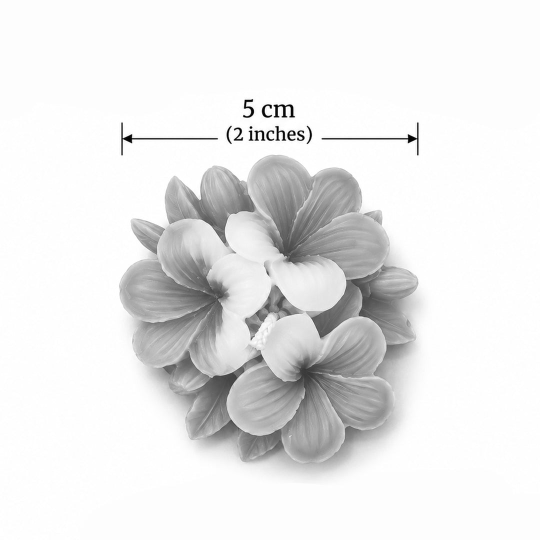 5 pc | Handmade Carnation Floating Soy Wax Candle For Festive Decor