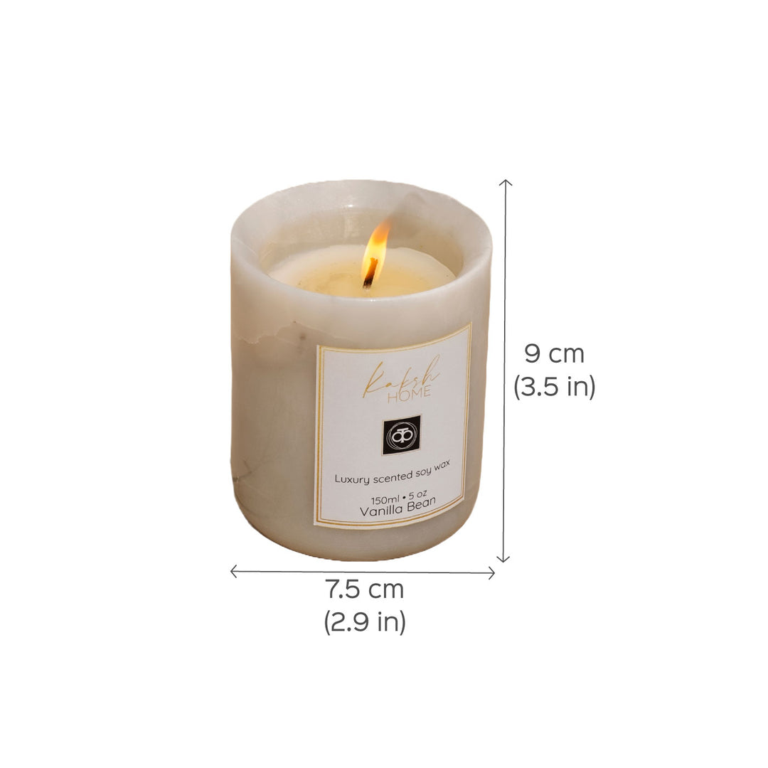 Handcrafted Scented Soy Wax Candle | Vanilla Bean