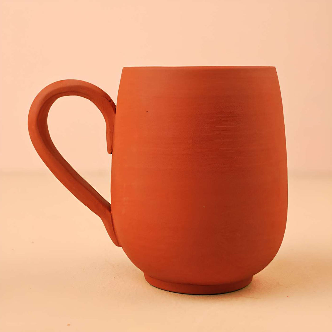 Handmade Maharaja Med Design Terracotta Mug