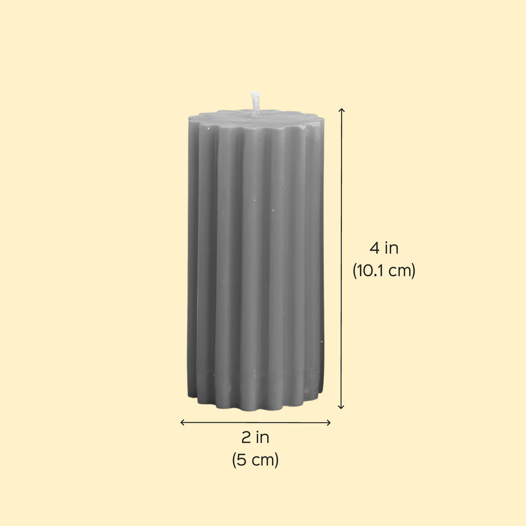 Handmade Ridge Line Candle For Christmas Decoration