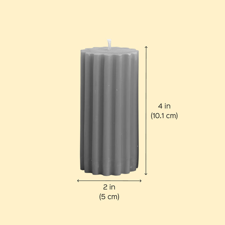 Handmade Ridge Line Candle For Christmas Decoration