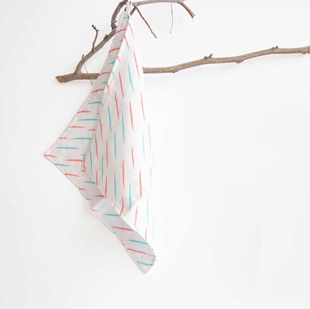 Doodle Love Organic Cotton Muslin Wipes | 0-4 Years | Set of 7