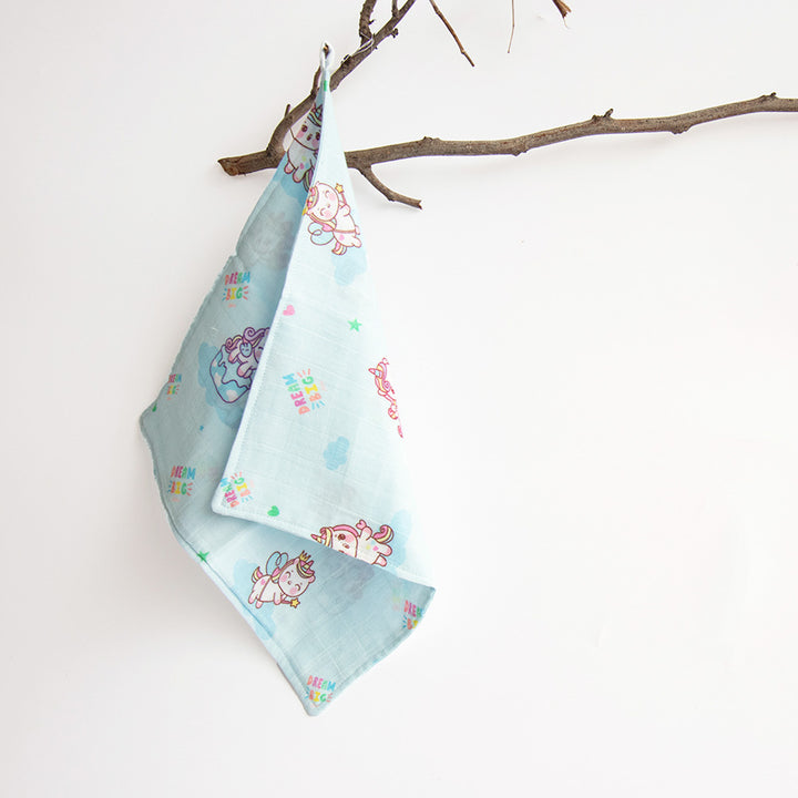 Baby Animals Organic Cotton Muslin Wipes | 0-4 Years | Set of 8