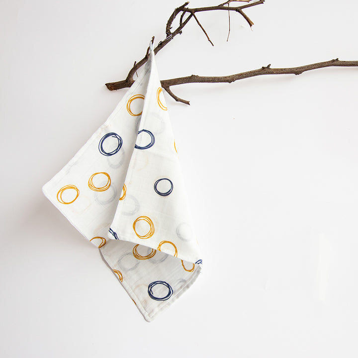 Baby Animals Organic Cotton Muslin Wipes | 0-4 Years | Set of 8