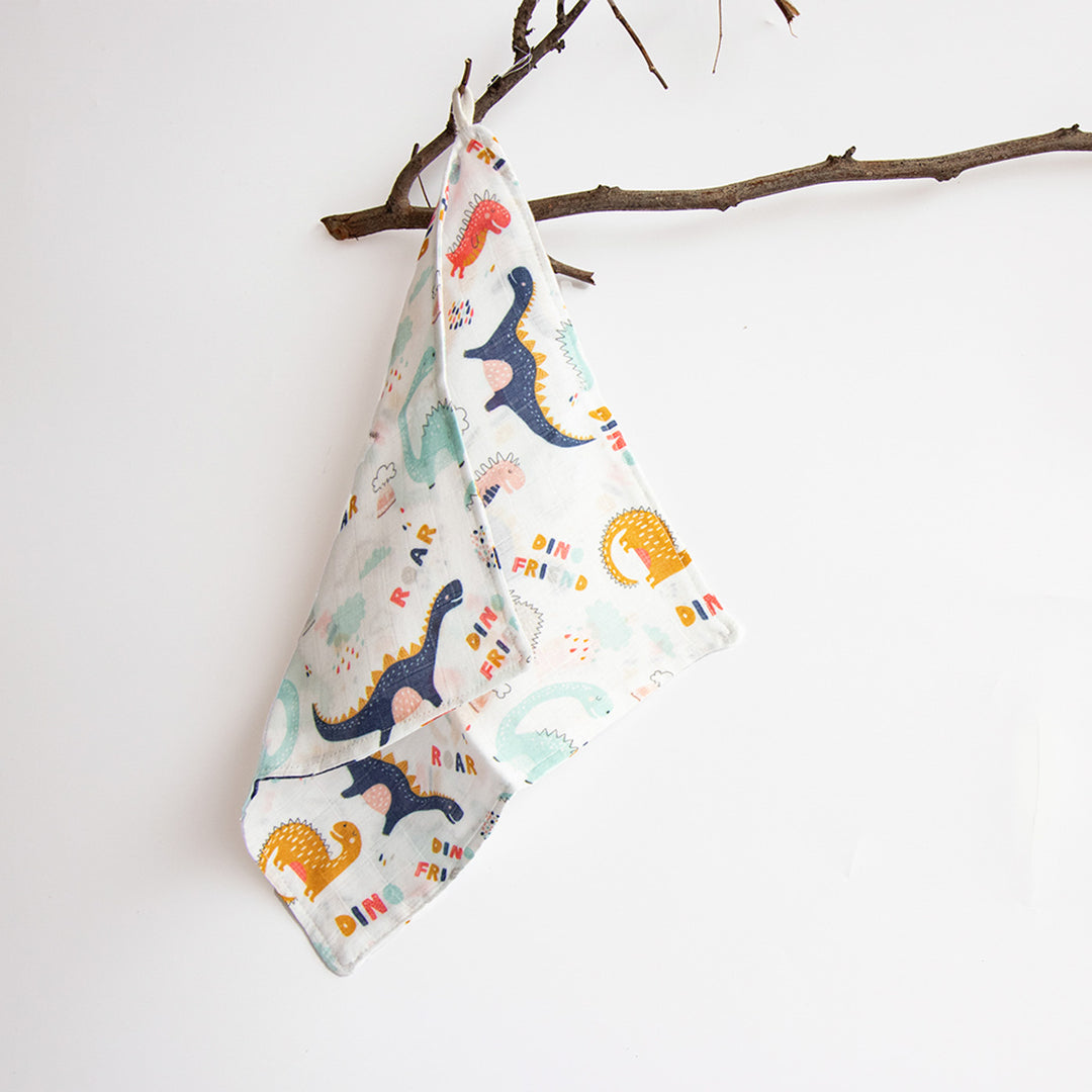 Baby Animals Organic Cotton Muslin Wipes | 0-4 Years | Set of 8