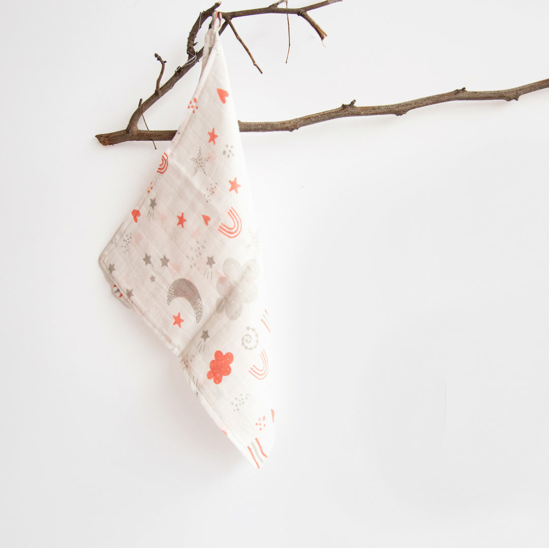 All Things Bright Organic Cotton Muslin Wipes Set | 0-4 Years | Set of 10