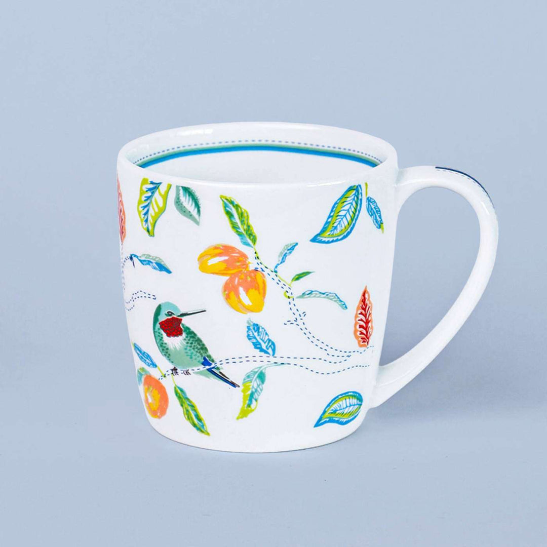 Mango Paradise Summer Porcelain Mugs | Set Of 6