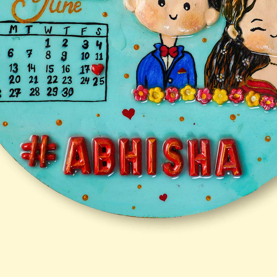 Handcrafted Personalized Couples Wedding Plaque
