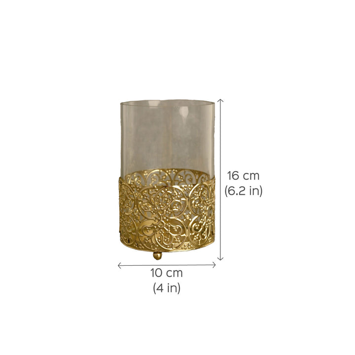 Aluminium Hurricane Tealight Holder