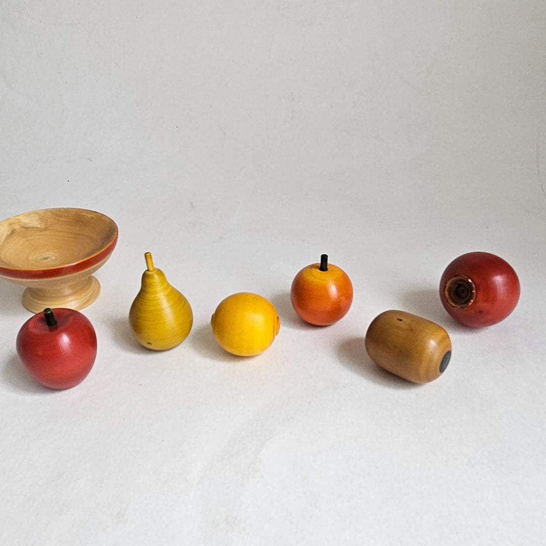 Wooden Mini Fruit Set | Handmade Etikopakka Pretend Play Toy | 2+ Years